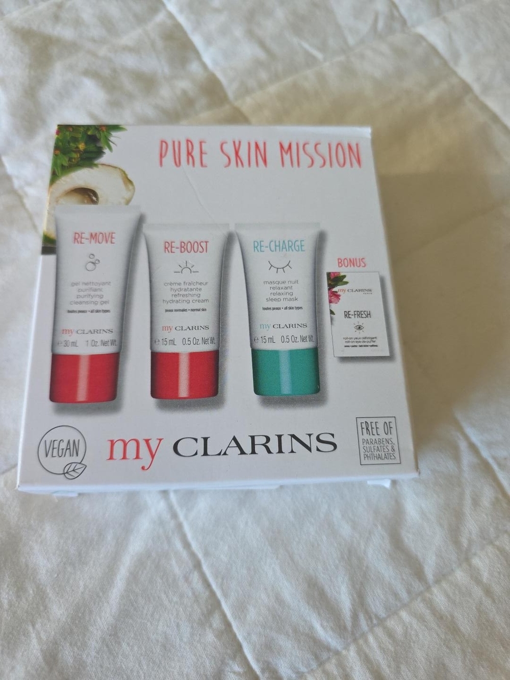 Clarins My Clarins Pure Skin Mission Trio - Red & Green & White